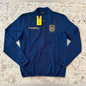 Marathon Authentic Ecuador National Team Windbreaker Blue Jacket Men’s Sz: M